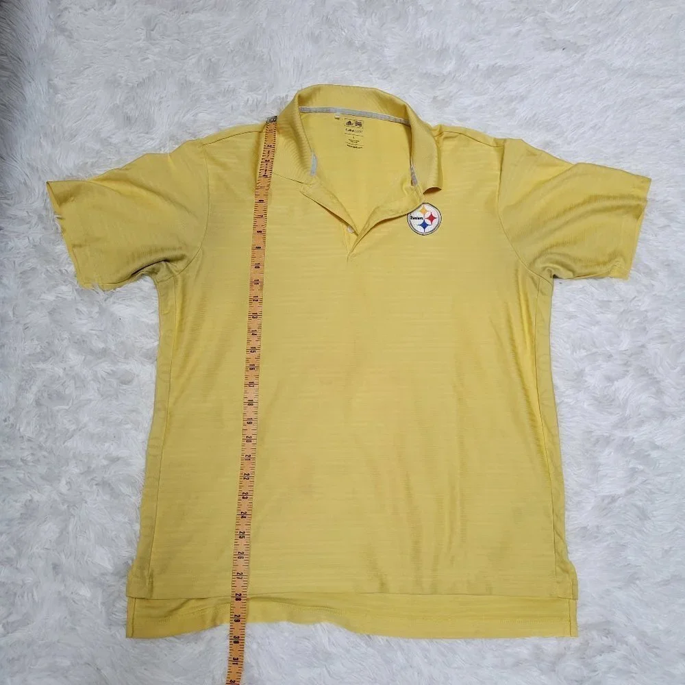 Adidas Pittsburgh Steelers Climacool Golf Polo - L